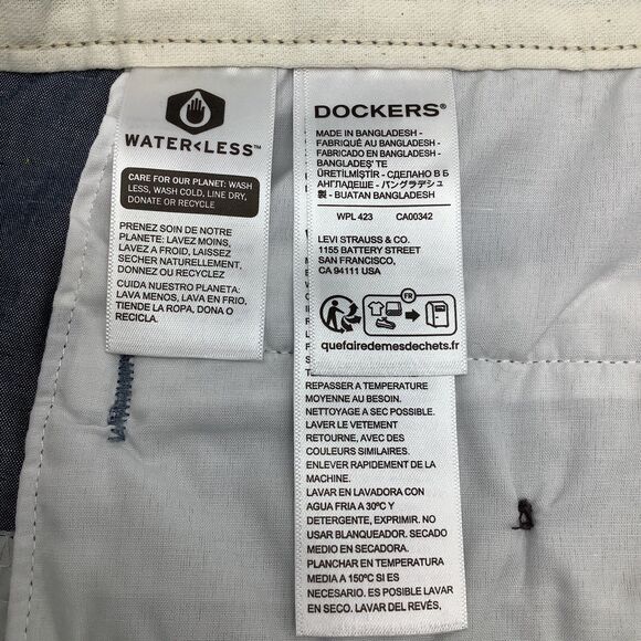 Dockers Mens Perfect Short Classic Fit Shorts Blue Size‎ 36 NWT - Picture 10 of 12